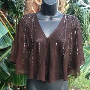 Beaded collar capelet or Bowlero